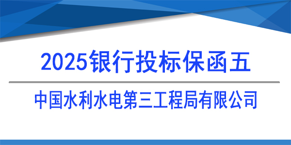 中国水利水电第三工程局有限公司,投标保函,银行保函