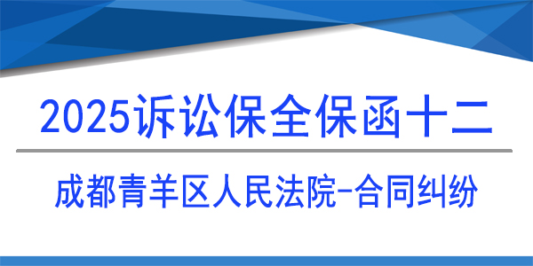成都市青羊区人民法院,诉讼保全,财产保全